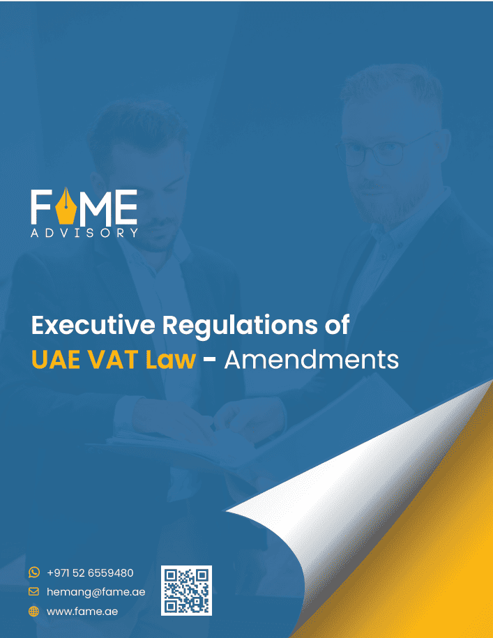 Executive Regulations of UAE VAT Law